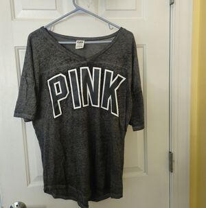 Victoria's Secret Charcoal Short Sleeve Tee